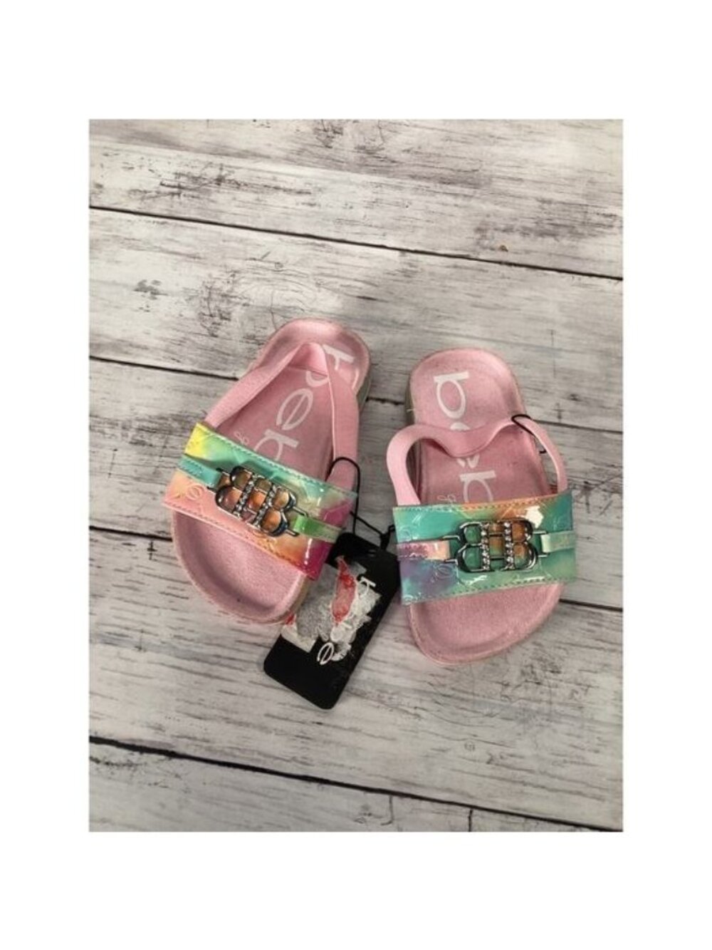 Bebe Baby Girls Pretty Pink Sandals Size 6